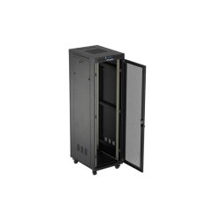 RACK CABINET 19" FREE-STANDING 42U/600X800 (FLAT PACK) WITH MESH DOOR LCD BLACK LANBERG V2
