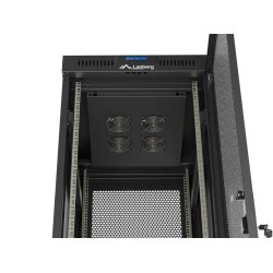 RACK CABINET 19" FREE-STANDING 42U/600X800 (FLAT PACK) WITH MESH DOOR LCD BLACK LANBERG V2