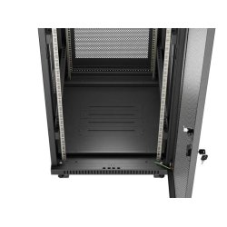RACK CABINET 19" FREE-STANDING 42U/600X800 (FLAT PACK) WITH MESH DOOR LCD BLACK LANBERG V2