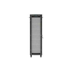 RACK CABINET 19" FREE-STANDING 42U/600X800 (FLAT PACK) WITH MESH DOOR LCD BLACK LANBERG V2