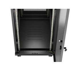 RACK CABINET 19" FREE-STANDING 42U/600X1000 (FLAT PACK) WITH GLASS DOOR LCD BLACK LANBERG V2