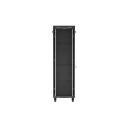 RACK CABINET 19" FREE-STANDING 42U/600X1000 (FLAT PACK) WITH GLASS DOOR LCD BLACK LANBERG V2