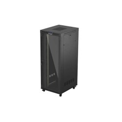 RACK CABINET 19" FREE-STANDING 42U/800X1000 (FLAT PACK) WITH GLASS DOOR LCD BLACK LANBERG V2