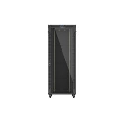 RACK CABINET 19" FREE-STANDING 42U/800X1000 (FLAT PACK) WITH GLASS DOOR LCD BLACK LANBERG V2