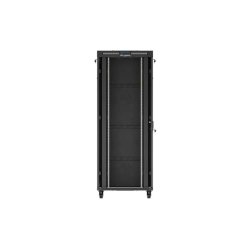 RACK CABINET 19" FREE-STANDING 42U/800X1000 (FLAT PACK) WITH GLASS DOOR LCD BLACK LANBERG V2