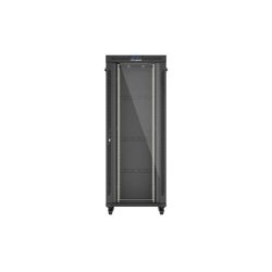 RACK CABINET 19" FREE-STANDING 42U/800X800 (FLAT PACK) WITH GLASS DOOR LCD BLACK LANBERG V2