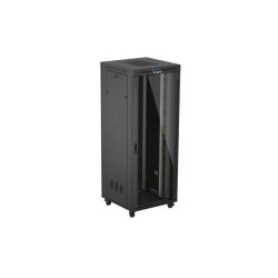 RACK CABINET 19" FREE-STANDING 42U/800X800 (FLAT PACK) WITH GLASS DOOR LCD BLACK LANBERG V2