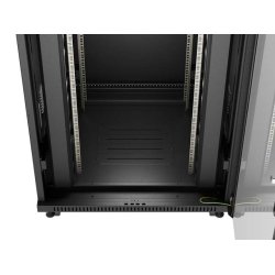 RACK CABINET 19" FREE-STANDING 42U/800X800 (FLAT PACK) WITH GLASS DOOR LCD BLACK LANBERG V2