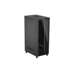 RACK CABINET 19" FREE-STANDING 42U/800X1200 (FLAT PACK) WITH GLASS DOOR LCD BLACK LANBERG V2