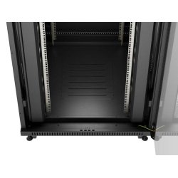 RACK CABINET 19" FREE-STANDING 47U/800X1000 (FLAT PACK) WITH GLASS DOOR LCD BLACK LANBERG V2