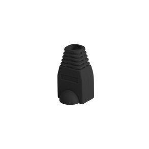STRAIN RELIEF RJ45 (BOOT CAP) LANBERG BLACK (100-PACK)