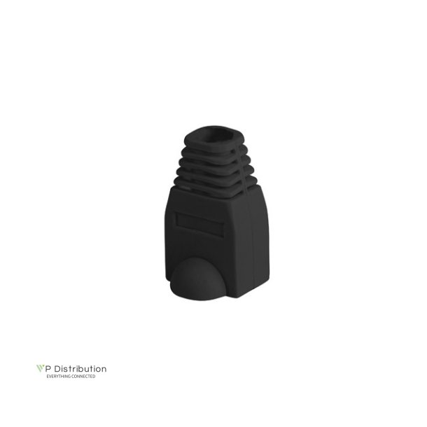 STRAIN RELIEF RJ45 (BOOT CAP) LANBERG BLACK (100-PACK)
