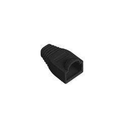 STRAIN RELIEF RJ45 (BOOT CAP) LANBERG BLACK (100-PACK)