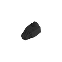 STRAIN RELIEF RJ45 (BOOT CAP) LANBERG BLACK (100-PACK)