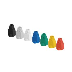 STRAIN RELIEF RJ45 (BOOT CAP) LANBERG BLACK (100-PACK)