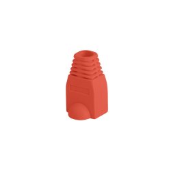 STRAIN RELIEF RJ45 (BOOT CAP) LANBERG RED (100-PACK)