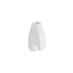 STRAIN RELIEF RJ45 (BOOT CAP) LANBERG WHITE (100-PACK)