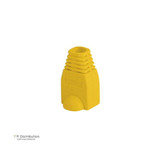 STRAIN RELIEF RJ45 (BOOT CAP) LANBERG YELLOW (100-PACK)