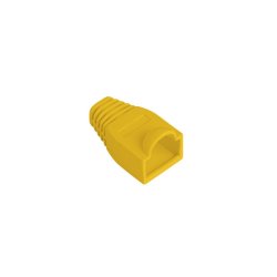 STRAIN RELIEF RJ45 (BOOT CAP) LANBERG YELLOW (100-PACK)