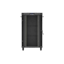 RACK CABINET 19" FREE-STANDING 27U/800X1000 (FLAT PACK) WITH GLASS DOOR LCD BLACK LANBERG V2
