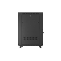 RACK CABINET 19" FREE-STANDING 27U/800X1000 (FLAT PACK) WITH MESH DOOR LCD BLACK LANBERG V2