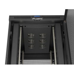 RACK CABINET 19" FREE-STANDING 27U/800X1000 (FLAT PACK) WITH MESH DOOR LCD BLACK LANBERG V2
