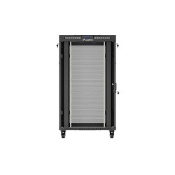 RACK CABINET 19" FREE-STANDING 27U/800X1000 (FLAT PACK) WITH MESH DOOR LCD BLACK LANBERG V2