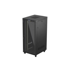 RACK CABINET 19" FREE-STANDING 37U/800X1000 (FLAT PACK) WITH GLASS DOOR LCD BLACK LANBERG V2