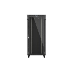 RACK CABINET 19" FREE-STANDING 37U/800X1000 (FLAT PACK) WITH GLASS DOOR LCD BLACK LANBERG V2