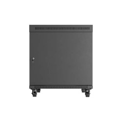 RACK CABINET 19" FREE-STANDING 15U/800X1000 (FLAT PACK) WITH GLASS DOOR LCD BLACK LANBERG V2