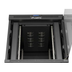 RACK CABINET 19" FREE-STANDING 15U/800X1000 (FLAT PACK) WITH GLASS DOOR LCD BLACK LANBERG V2
