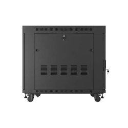 RACK CABINET 19" FREE-STANDING 15U/800X1000 (FLAT PACK) WITH MESH DOOR LCD BLACK LANBERG V2
