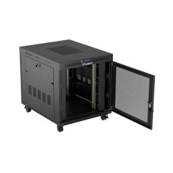 RACK CABINET 19" FREE-STANDING 15U/800X1000 (FLAT PACK) WITH MESH DOOR LCD BLACK LANBERG V2