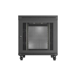 RACK CABINET 19" FREE-STANDING 15U/800X1000 (FLAT PACK) WITH MESH DOOR LCD BLACK LANBERG V2