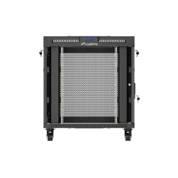 RACK CABINET 19" FREE-STANDING 15U/800X1000 (FLAT PACK) WITH MESH DOOR LCD BLACK LANBERG V2