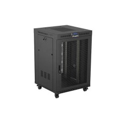RACK CABINET 19" FREE-STANDING 22U/800X800 (FLAT PACK) WITH MESH DOOR LCD BLACK LANBERG V2