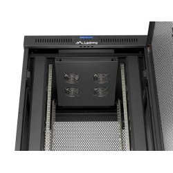 RACK CABINET 19" FREE-STANDING 22U/800X800 (FLAT PACK) WITH MESH DOOR LCD BLACK LANBERG V2