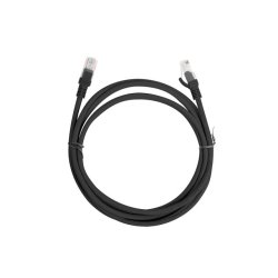PATCHCORD CAT.5E UTP 2M BLACK FLUKE PASSED BOX LANBERG