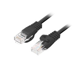 PATCHCORD CAT.5E UTP 2M BLACK FLUKE PASSED BOX LANBERG