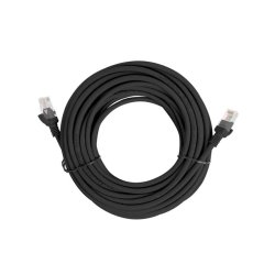 PATCHCORD CAT.5E UTP 5M BLACK FLUKE PASSED BOX LANBERG