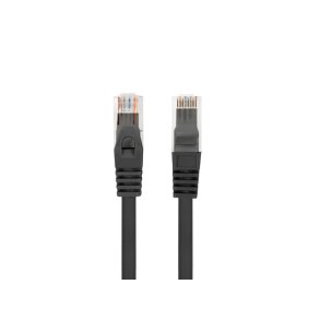 PATCHCORD CAT.6 UTP LSZH CU 1M BLACK FLUKE PASSED LANBERG