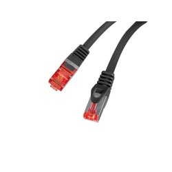 PATCHCORD CAT.6 S/FTP LSZH CU 1M BLACK FLUKE PASSED LANBERG