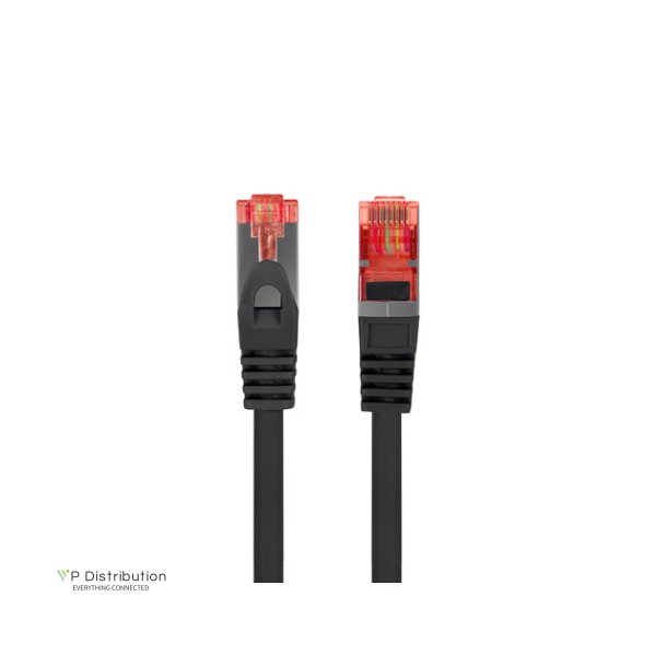 PATCHCORD CAT.6 S/FTP LSZH CU 10M BLACK FLUKE PASSED LANBERG