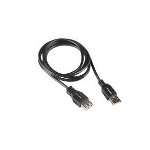 USB-A M/F 2.0 CABLE 1.8M BLACK BOX LANBERG