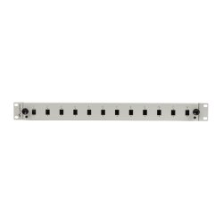 RACKMOUNT 19" 1U FIBER PATCH PANEL LANBERG 12XSC SIMPLEX / 12XLC DUPLEX GREY + ACCESSORIES