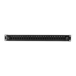 RACKMOUNT 19" 1U FIBER PATCH PANEL LANBERG 24XSC SIMPLEX/24XLC DUPLEX BLACK + ACCESSORIES