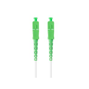 FIBER OPTIC PATCHCORD SM SC/APC-SC/APC SIMPLEX 2.5M LSZH G657B3 3.0MM WHITE LANBERG