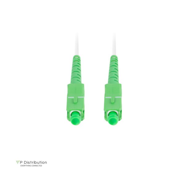 FIBER OPTIC PATCHCORD SM SC/APC-SC/APC SIMPLEX 35M LSZH G657B3 3.0MM WHITE LANBERG