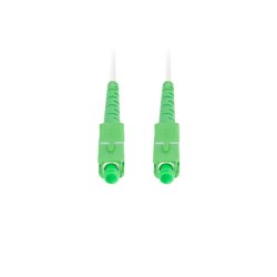 FIBER OPTIC PATCHCORD SM SC/APC-SC/APC SIMPLEX 25M LSZH G657A2 3.0MM WHITE LANBERG