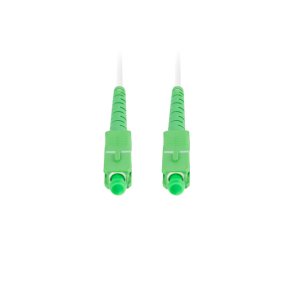 FIBER OPTIC PATCHCORD SM SC/APC-SC/APC SIMPLEX 25M LSZH G657A2 3.0MM WHITE LANBERG